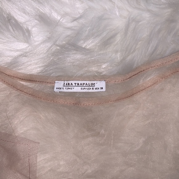 NWOT Zara Oversized Tull Tee - Picture 4 of 5